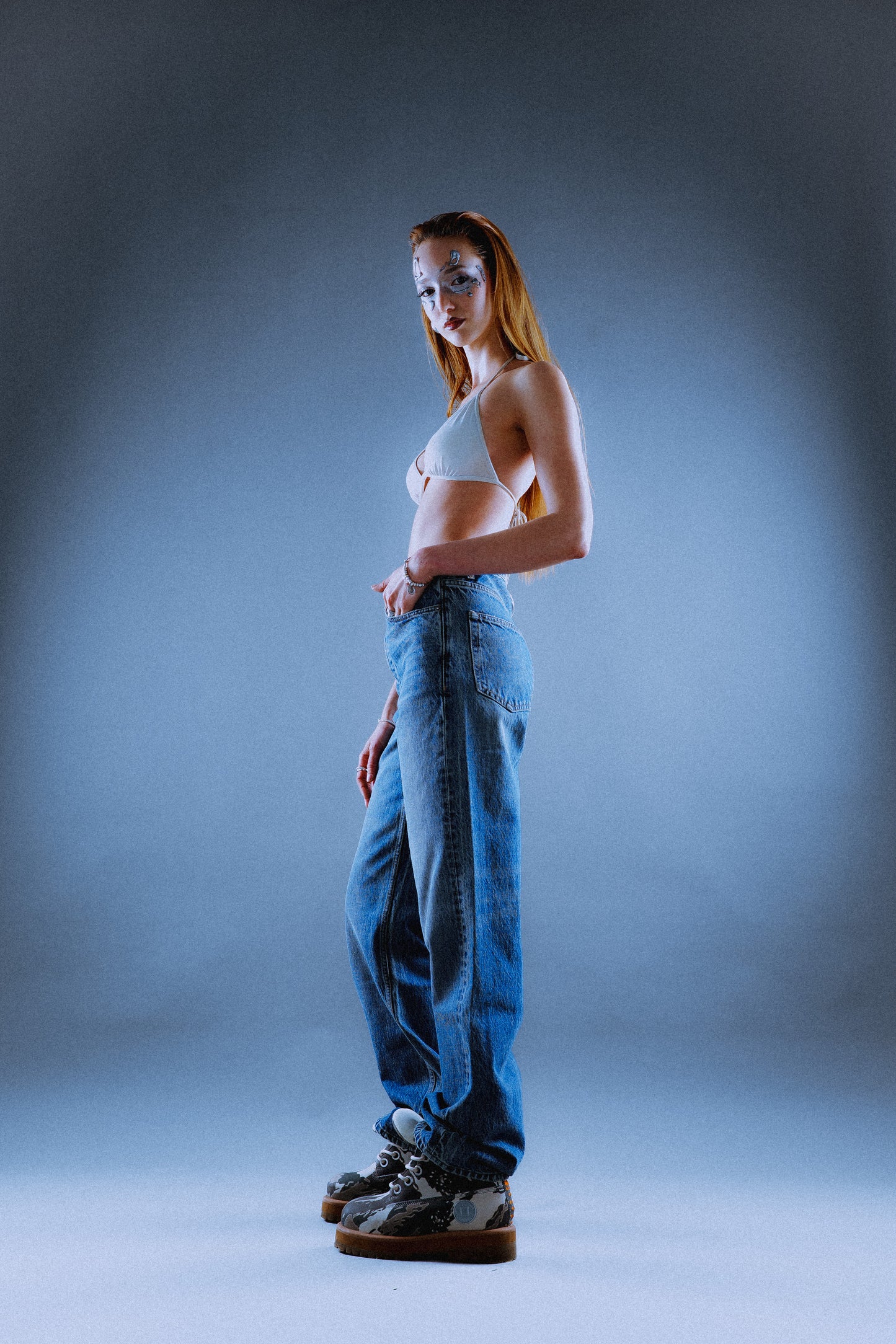 INFATUATION Faded Blue Jeans