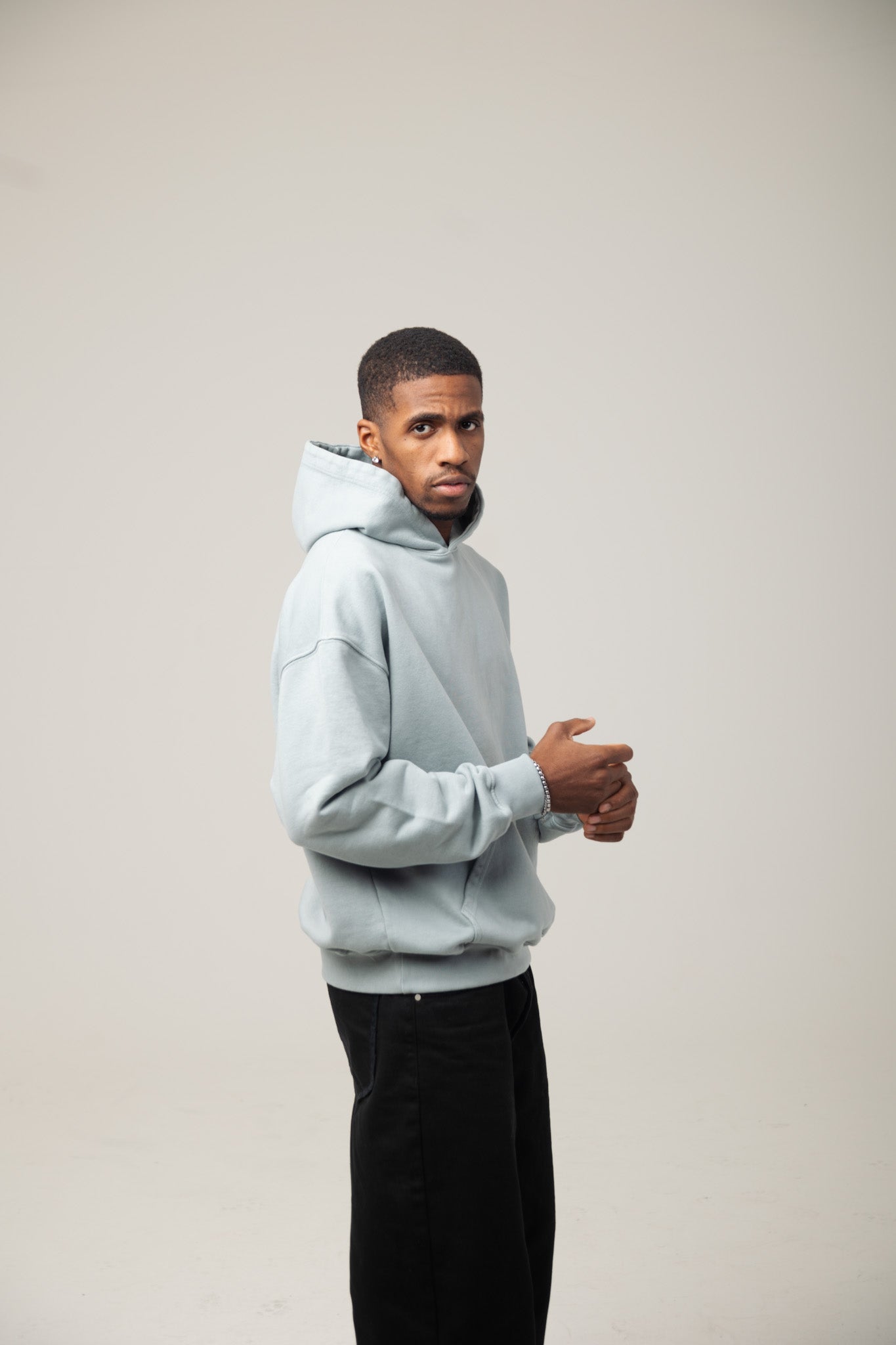 INFATUATION Neutral Grey Hoodie - Temporary Illusion