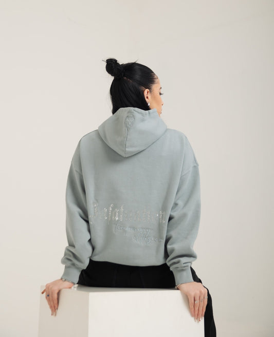 INFATUATION Neutral Grey Hoodie - Temporary Illusion