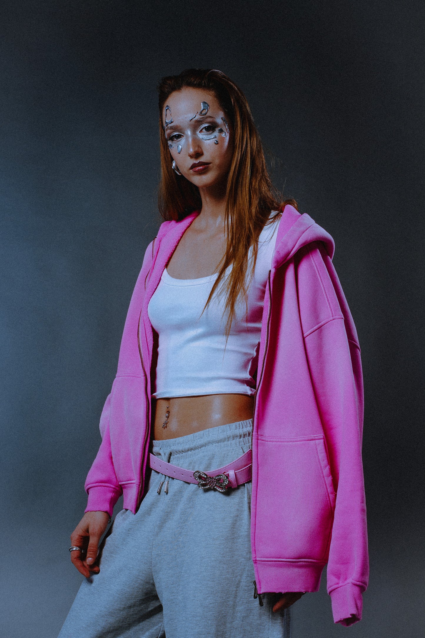 INFATUATION " Miami Sky " Zip Hoodie