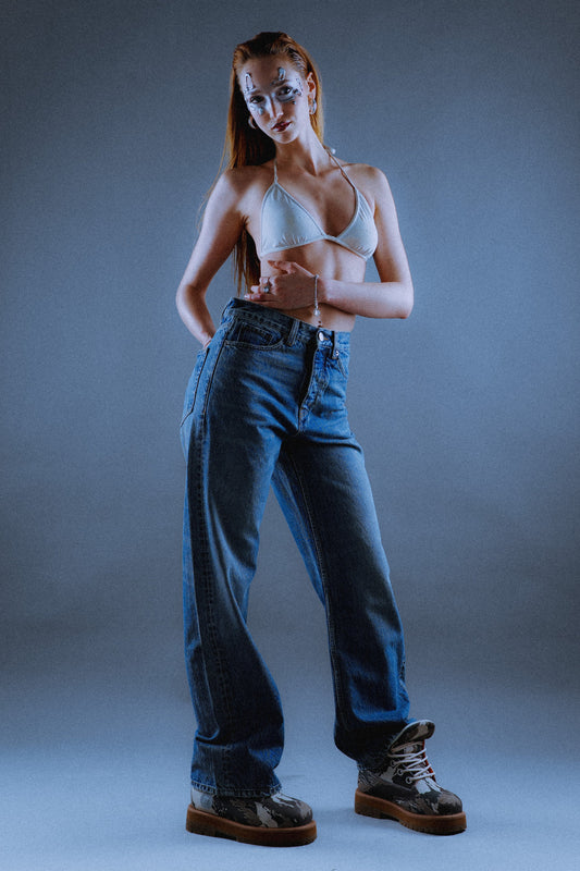 INFATUATION Faded Blue Jeans