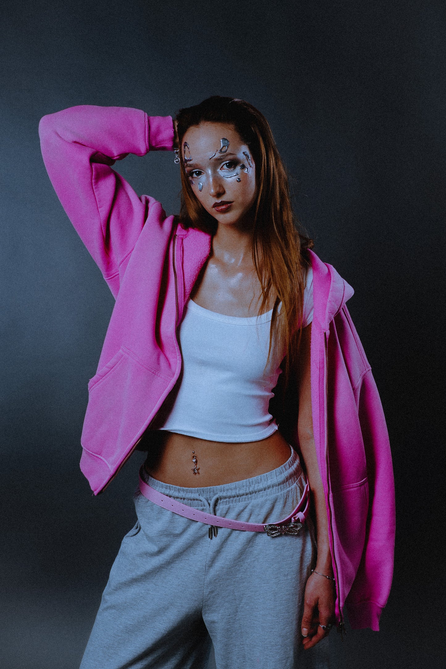 INFATUATION " Miami Sky " Zip Hoodie