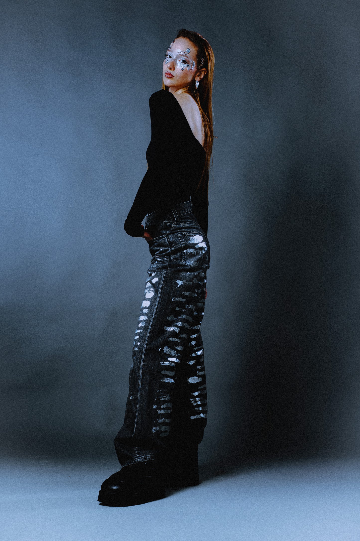 INFATUATION Faded Black Jeans - Special Edition