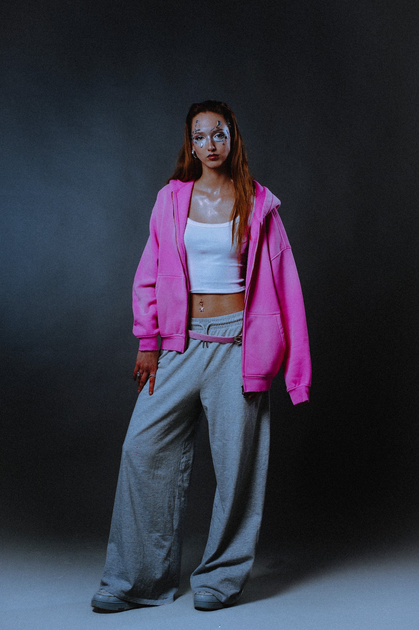 INFATUATION " Miami Sky " Zip Hoodie