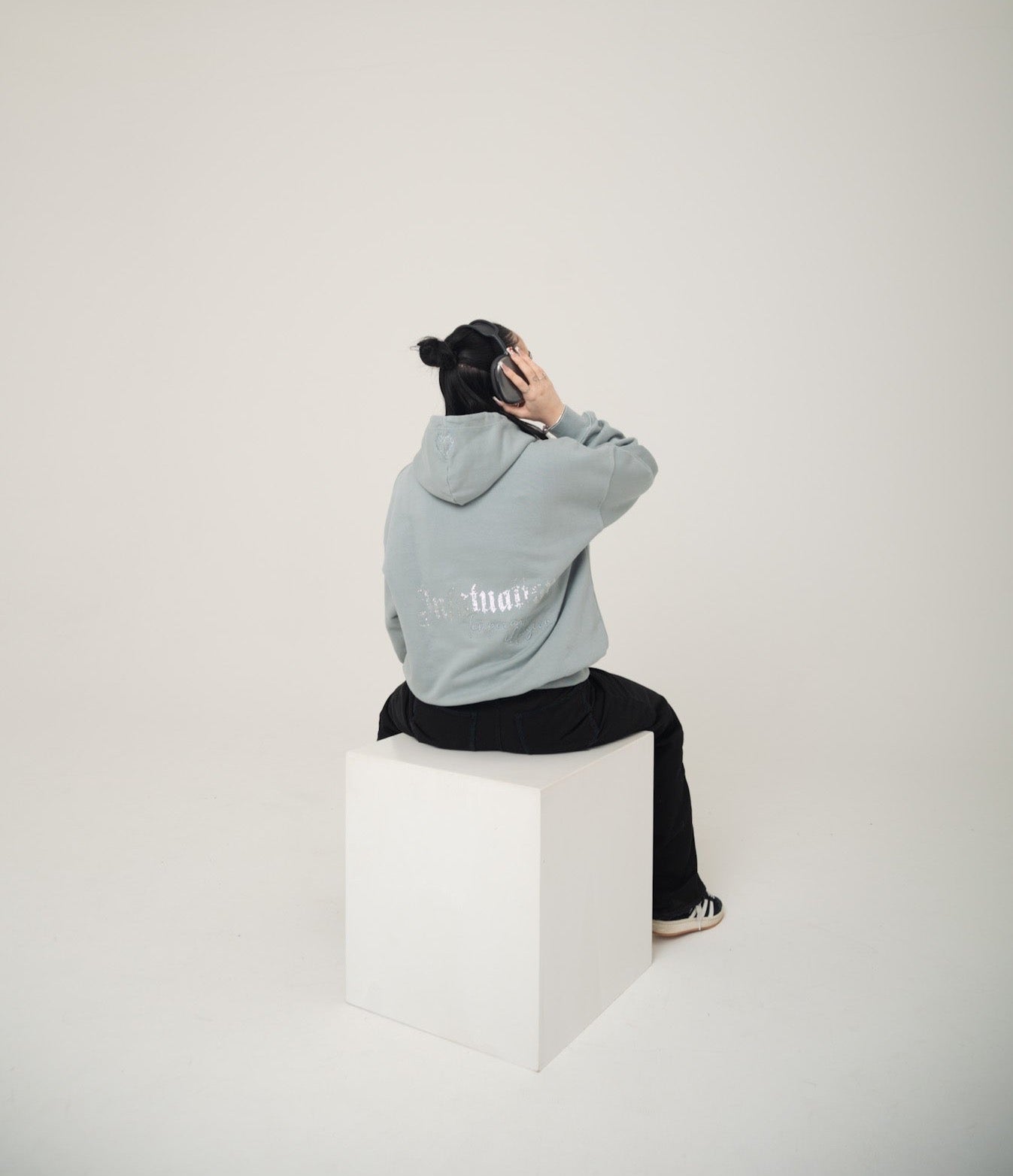 INFATUATION Neutral Grey Hoodie - Temporary Illusion