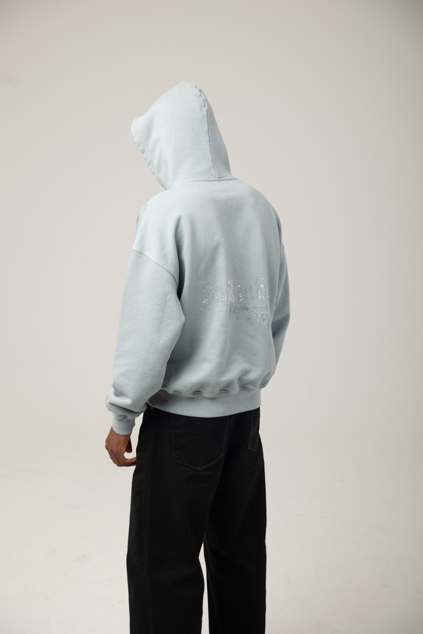 INFATUATION Neutral Grey Hoodie - Temporary Illusion