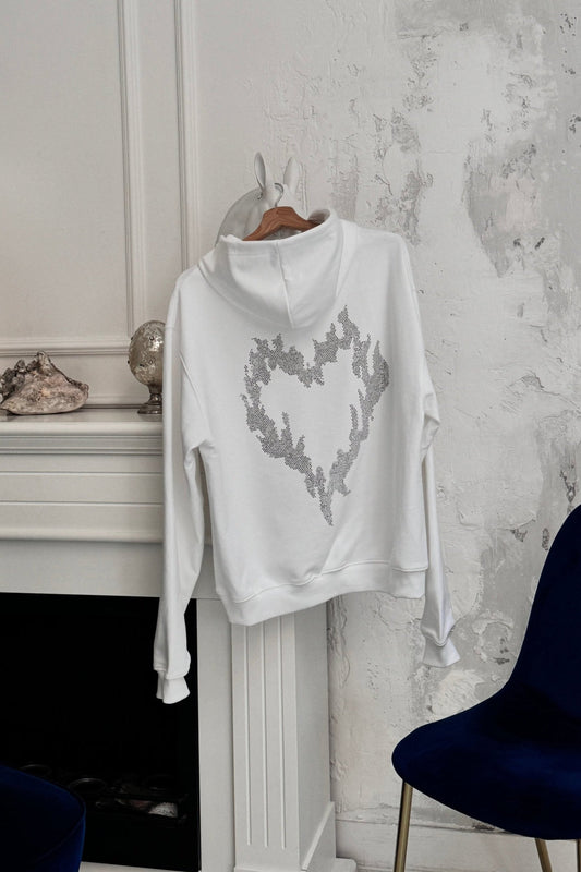 INFATUATION Flaming Hoodie - White