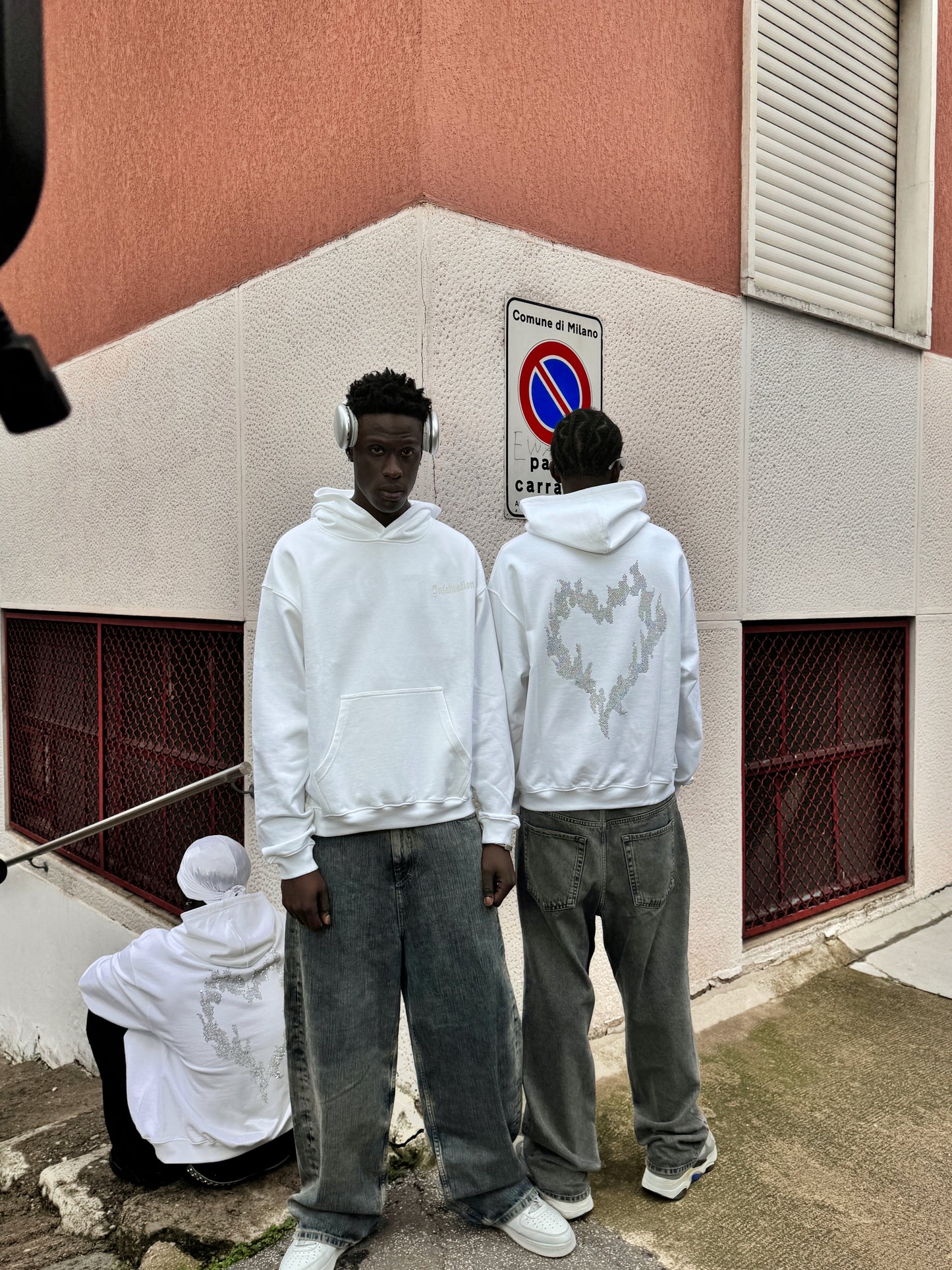INFATUATION Flaming Hoodie - White