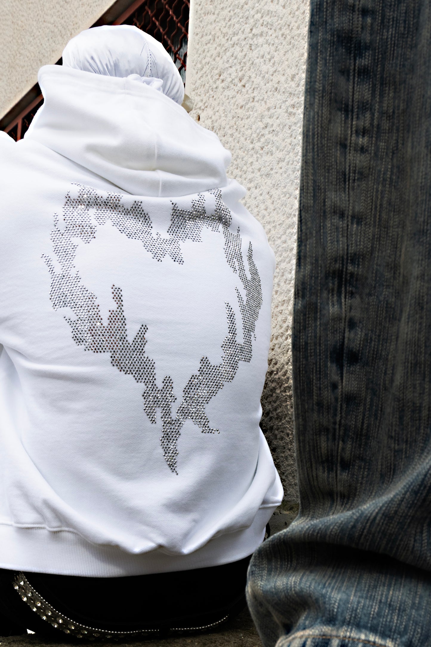 INFATUATION Flaming Hoodie - White