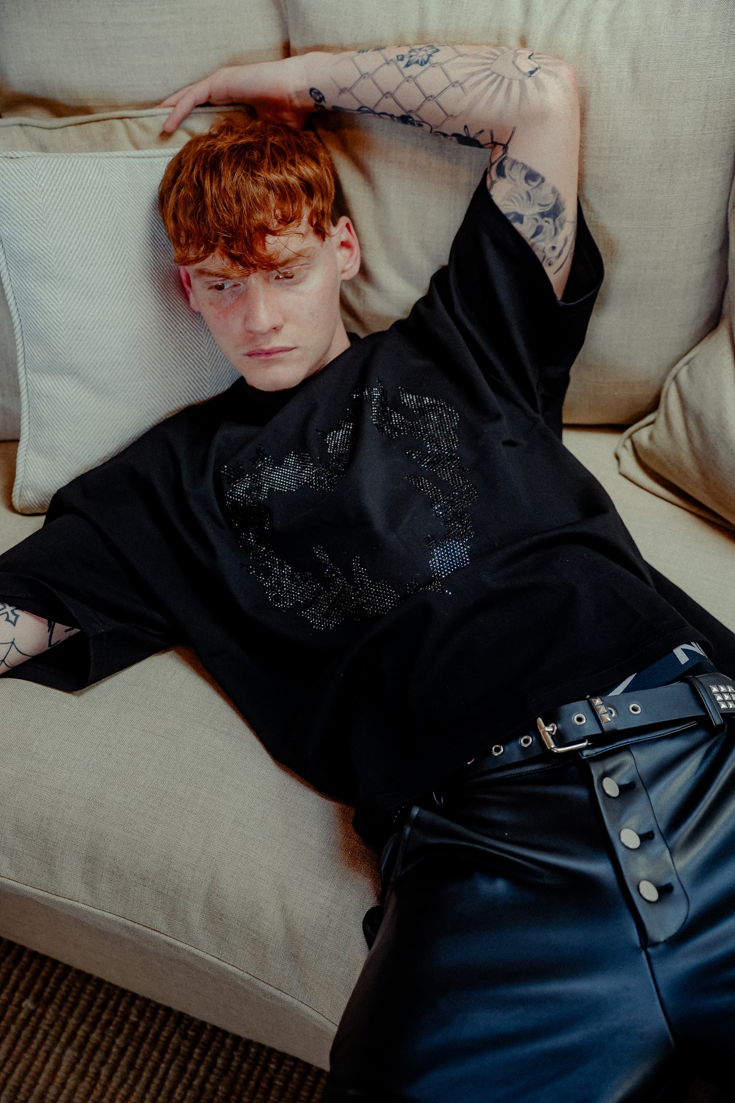 INFATUATION Flaming Tee RVLT - Black