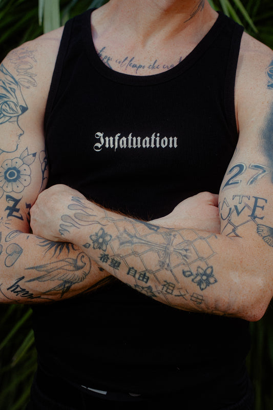 INFATUATION Luminous Tank-Top – Black