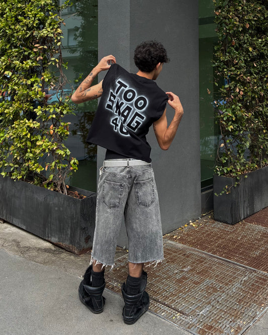 INFATUATION " Too Swag " Airbrush Tee - B/W