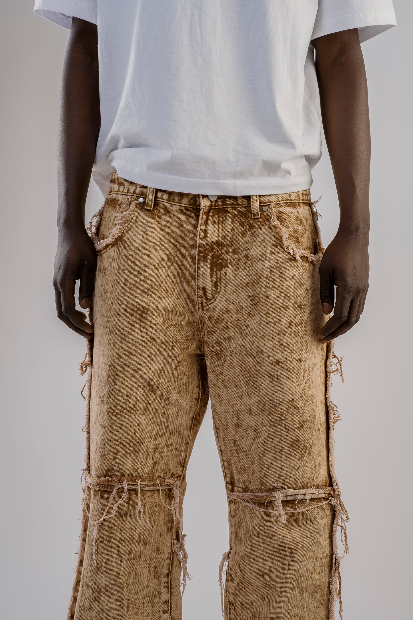 INFATUATION Destroyed Jeans - Brown