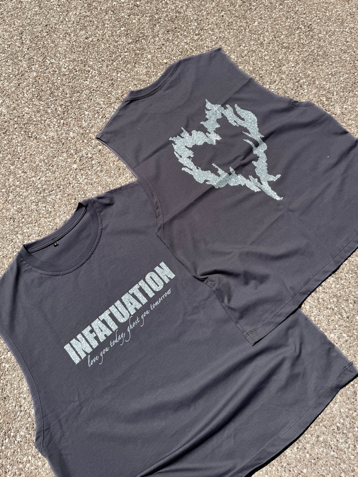 INFATUATION Love/Ghost Tank - Dark Grey