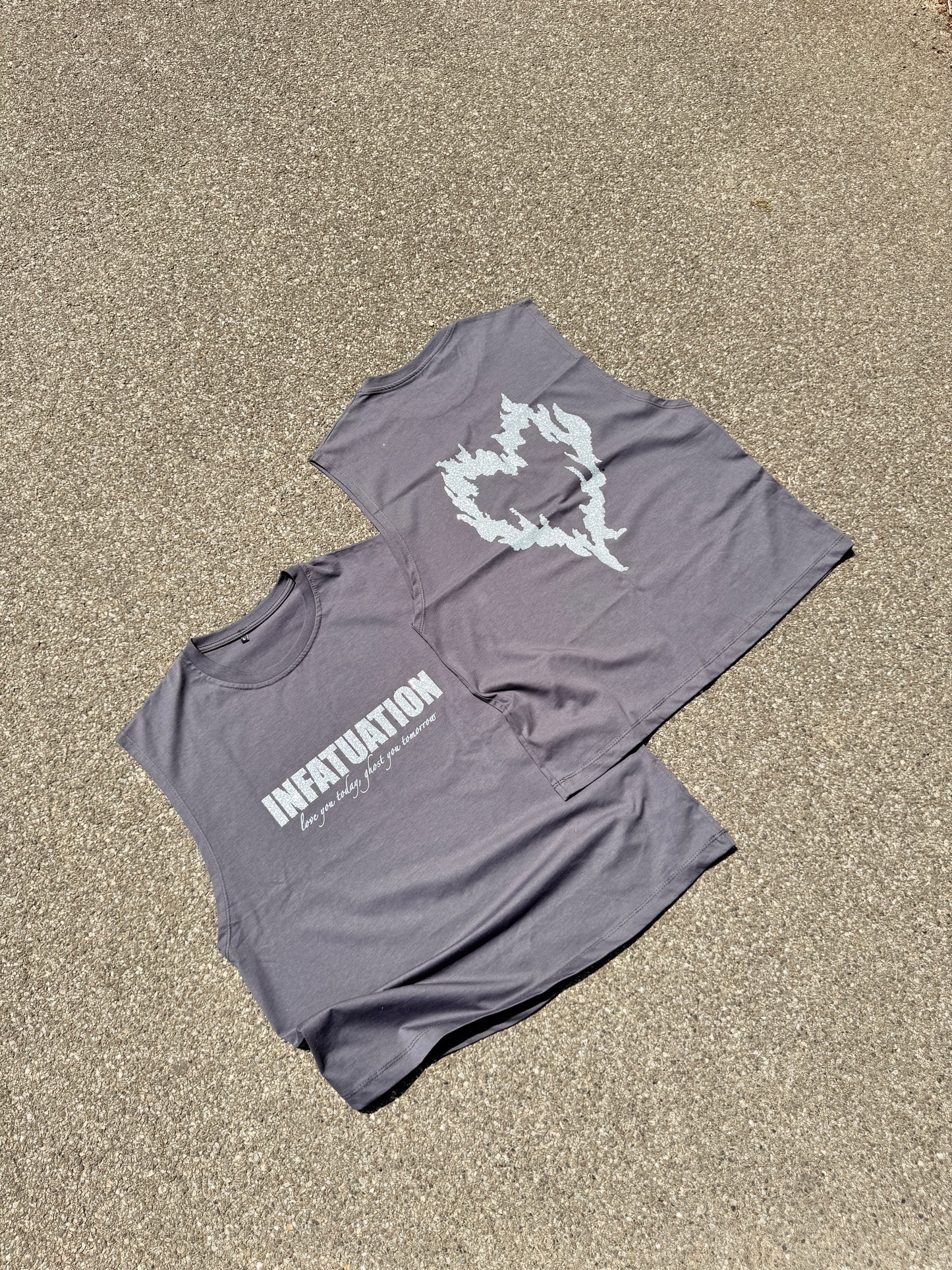 INFATUATION Love/Ghost Tank - Dark Grey