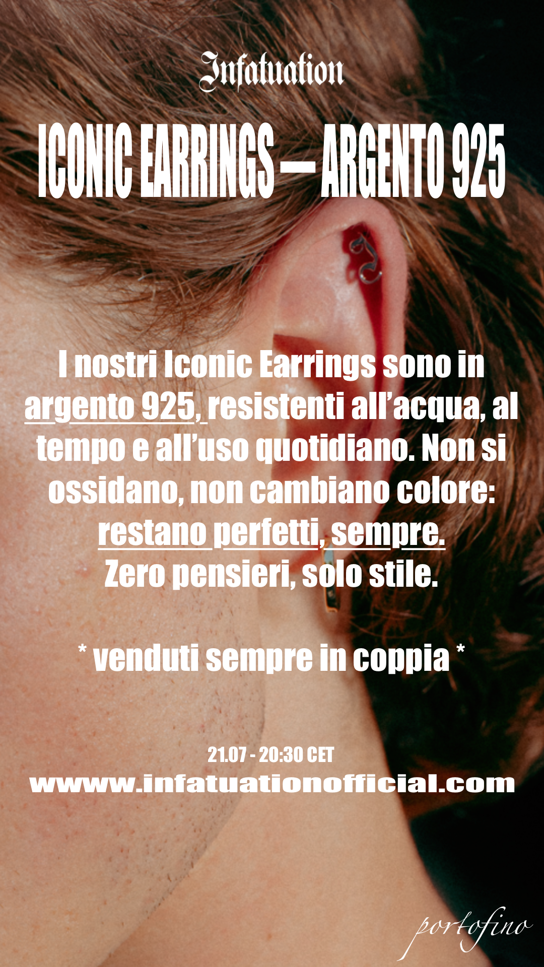 INFATUATION Iconic Earrings ( 925 silver )