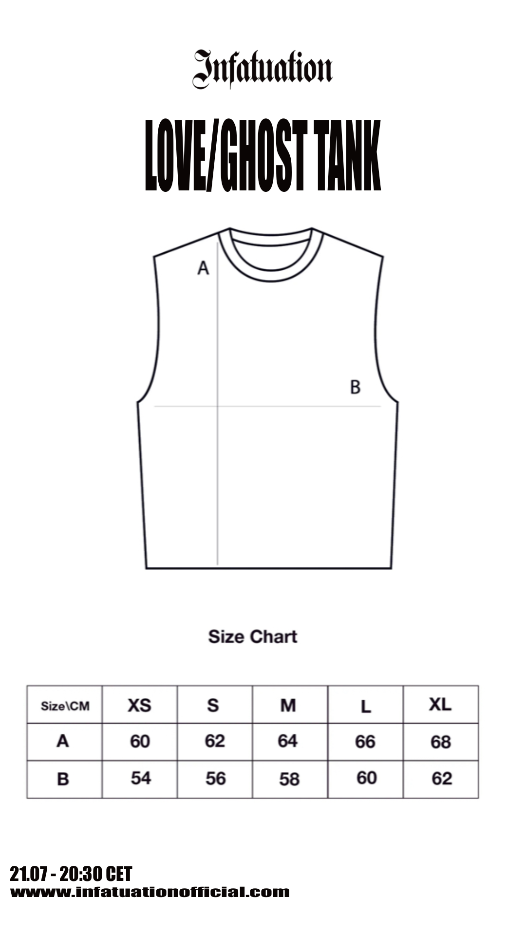 INFATUATION Love/Ghost Tank - Dark Grey