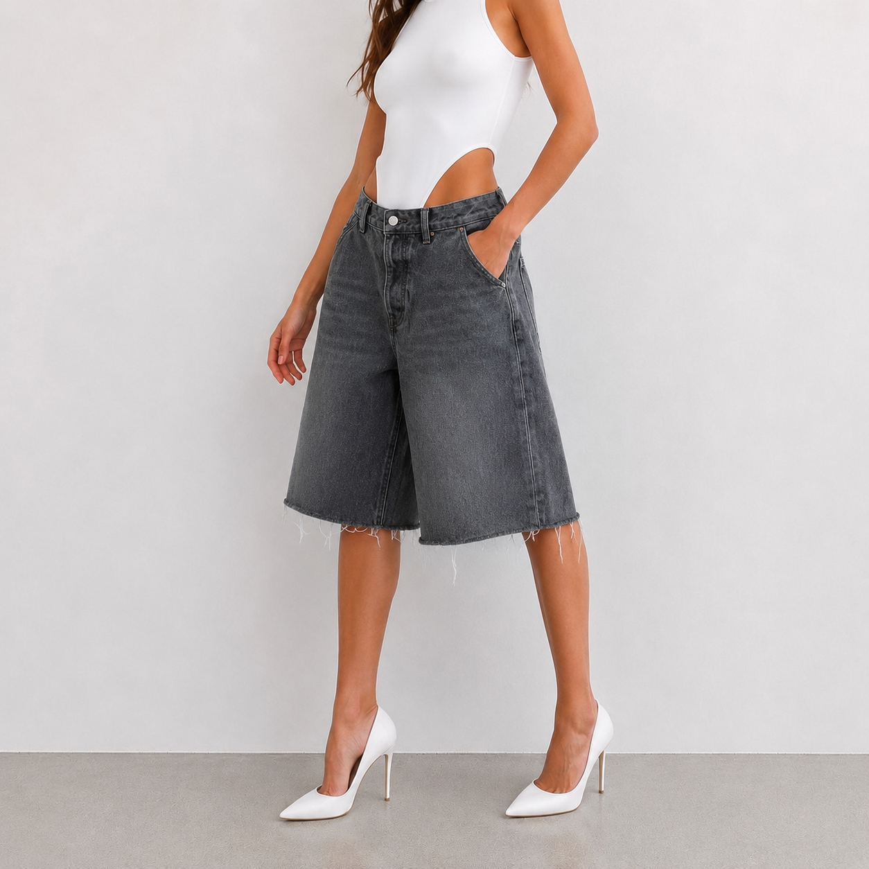INFATUATION Everyday Jorts - Dark Grey - LAST ONE