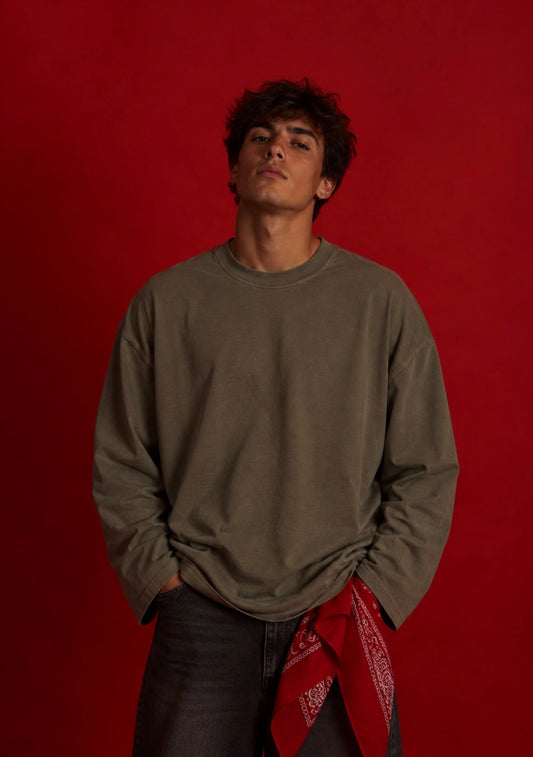 INFATUATION Everdyay LS - Vintage Olive