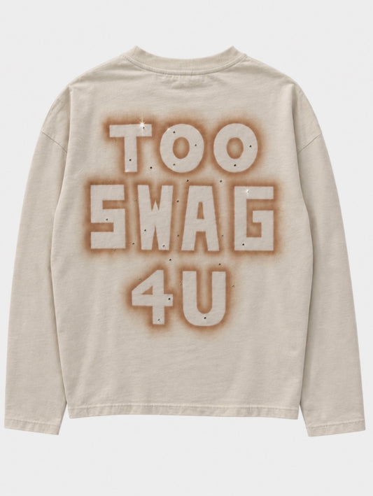 INFATUATION " Too Swag " Airbrush + Swarovski LS