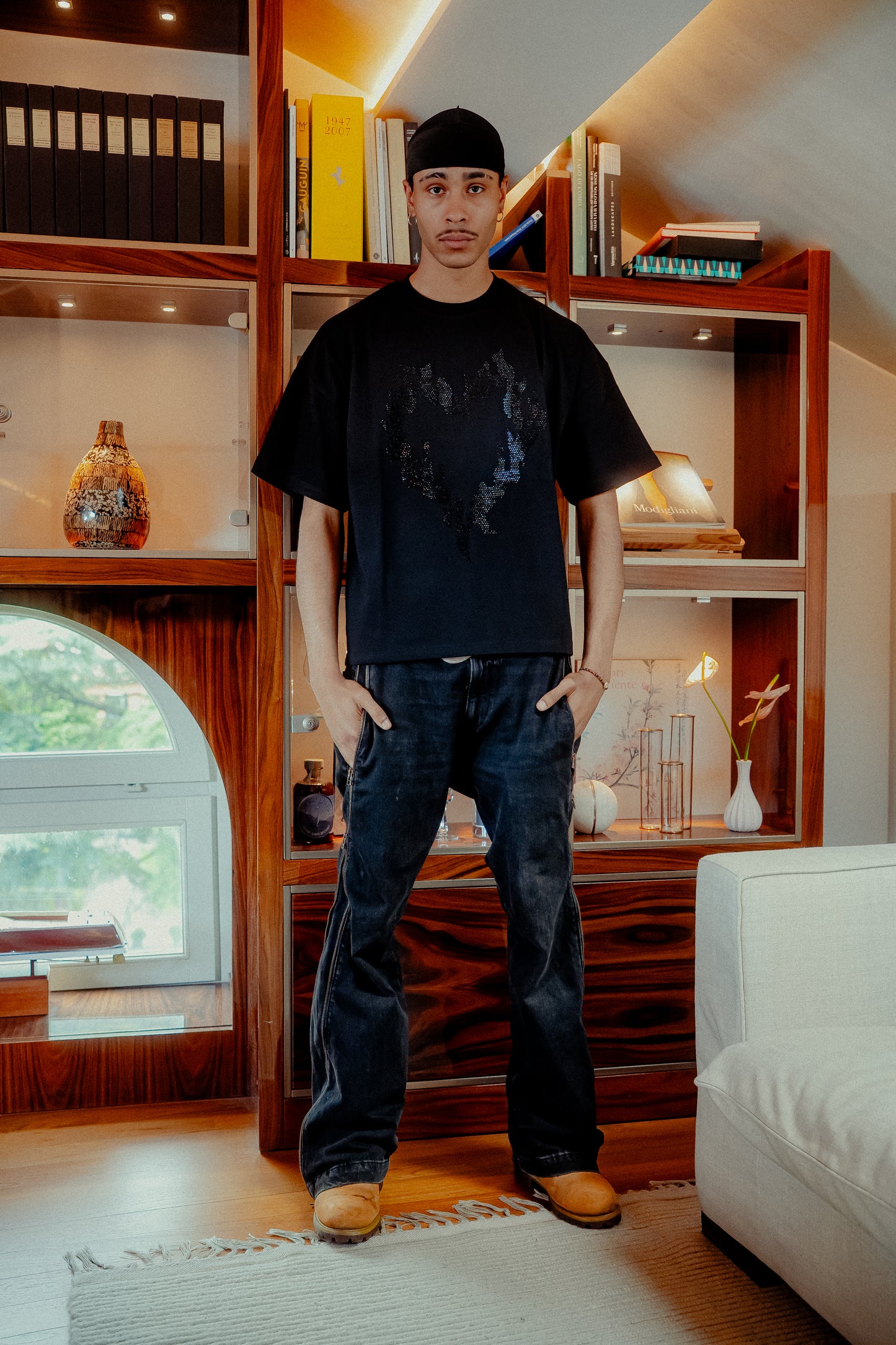 INFATUATION Flaming Tee RVLT - Black