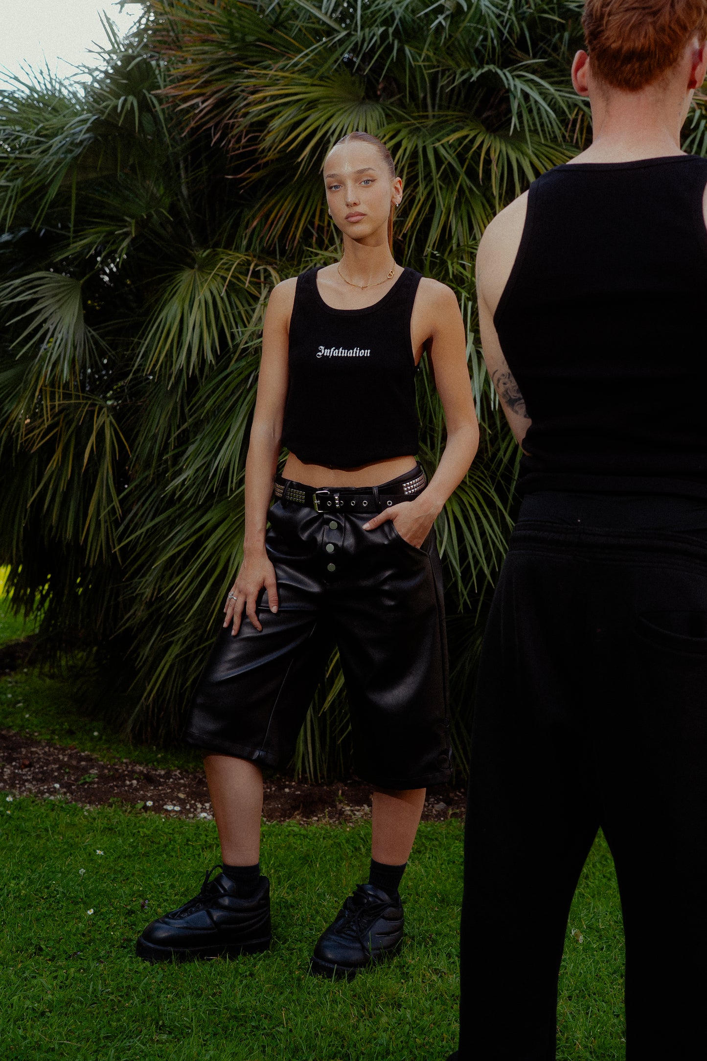 INFATUATION Luminous Tank-Top – Black