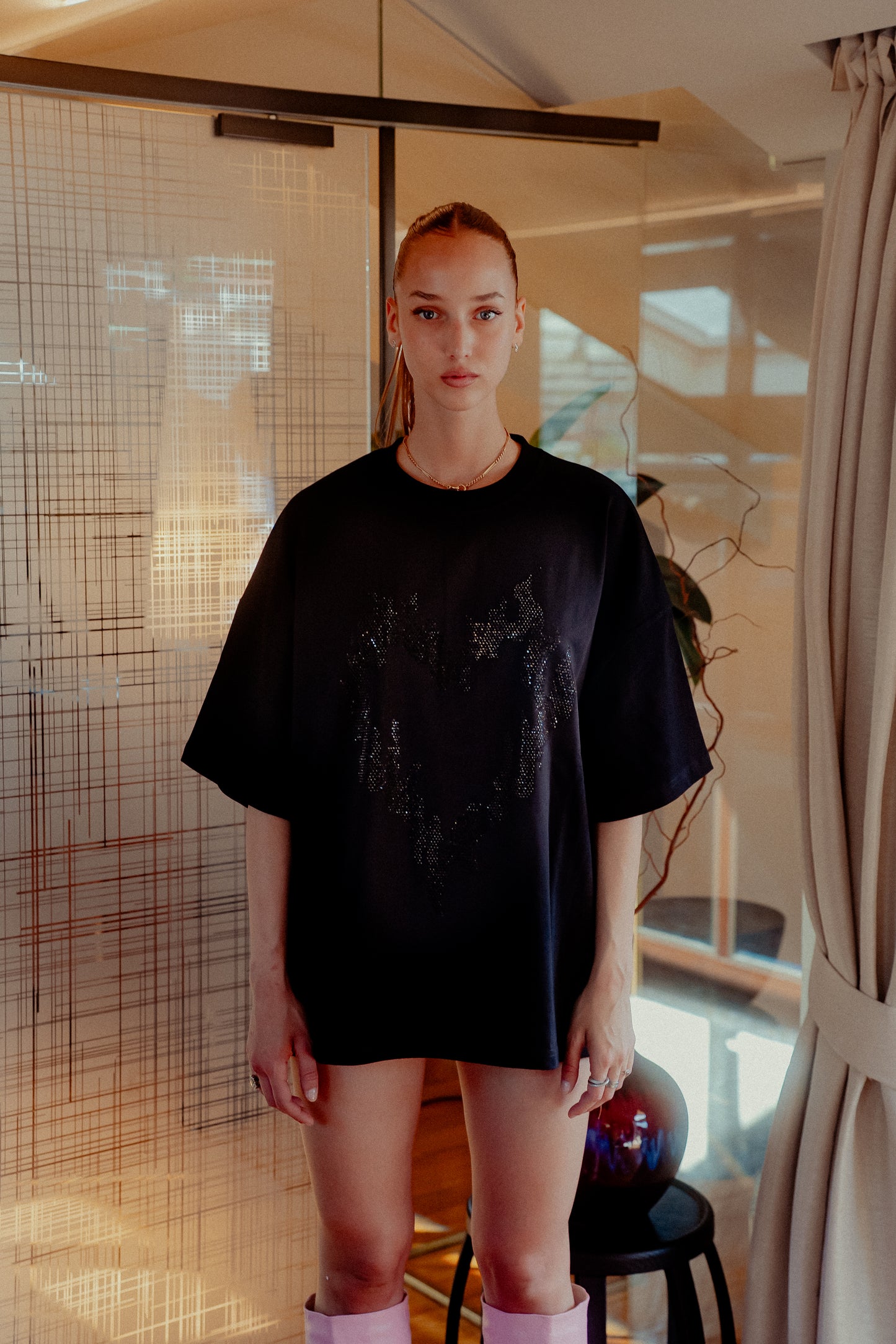 INFATUATION Flaming Tee RVLT - Black