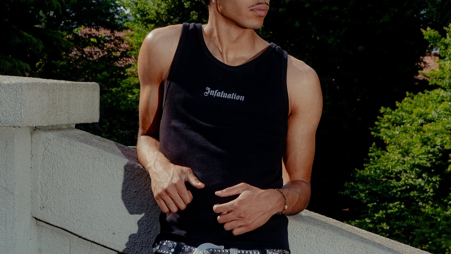 INFATUATION Luminous Tank-Top – Black