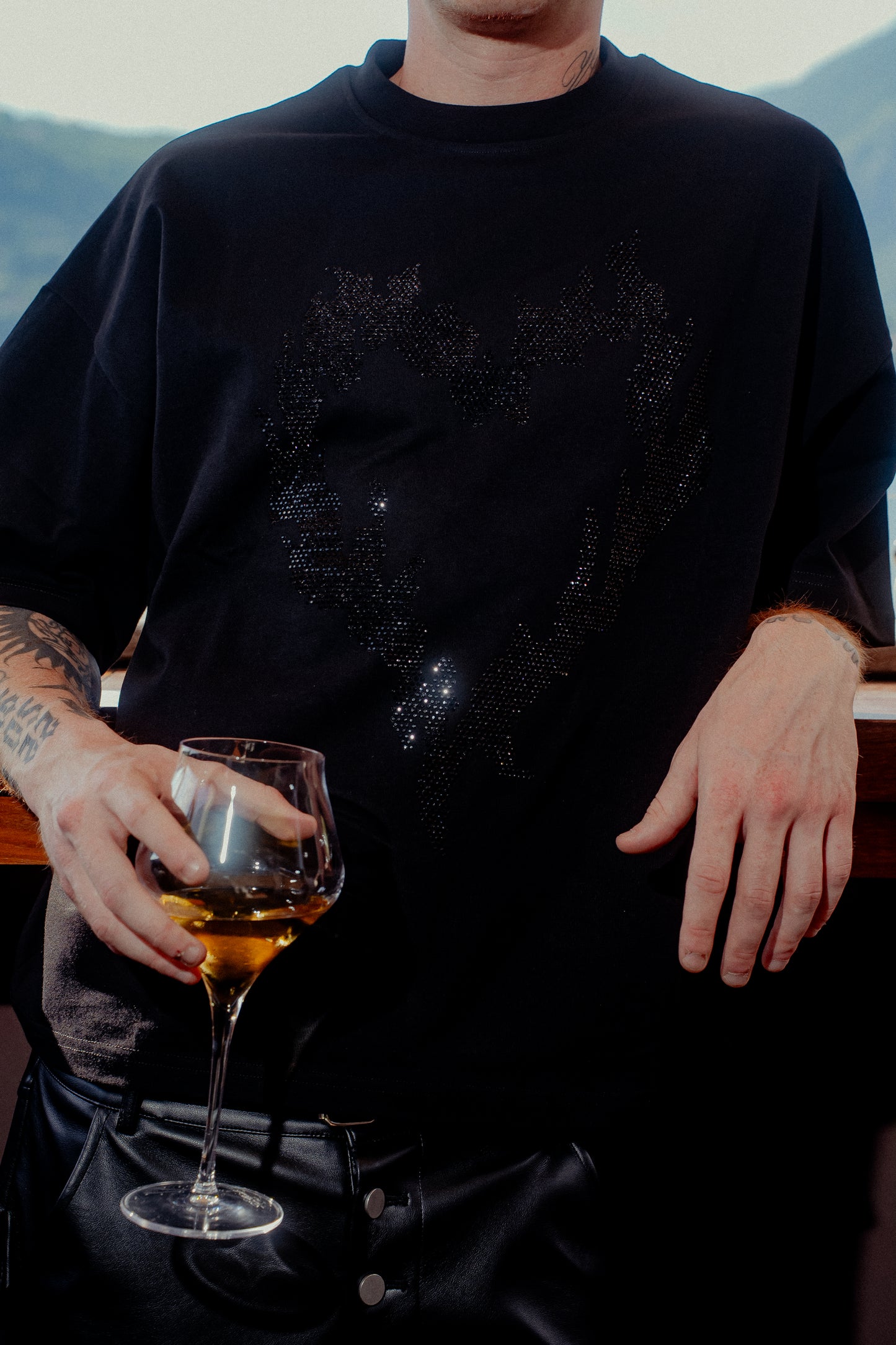 INFATUATION Flaming Tee RVLT - Black