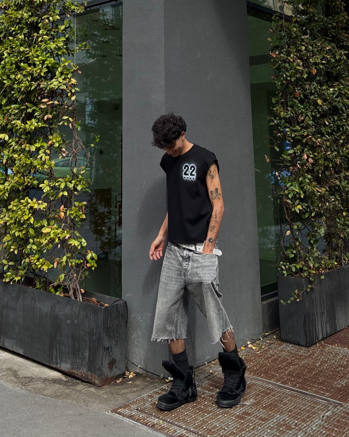 INFATUATION " Too Swag " Airbrush Tee - B/W