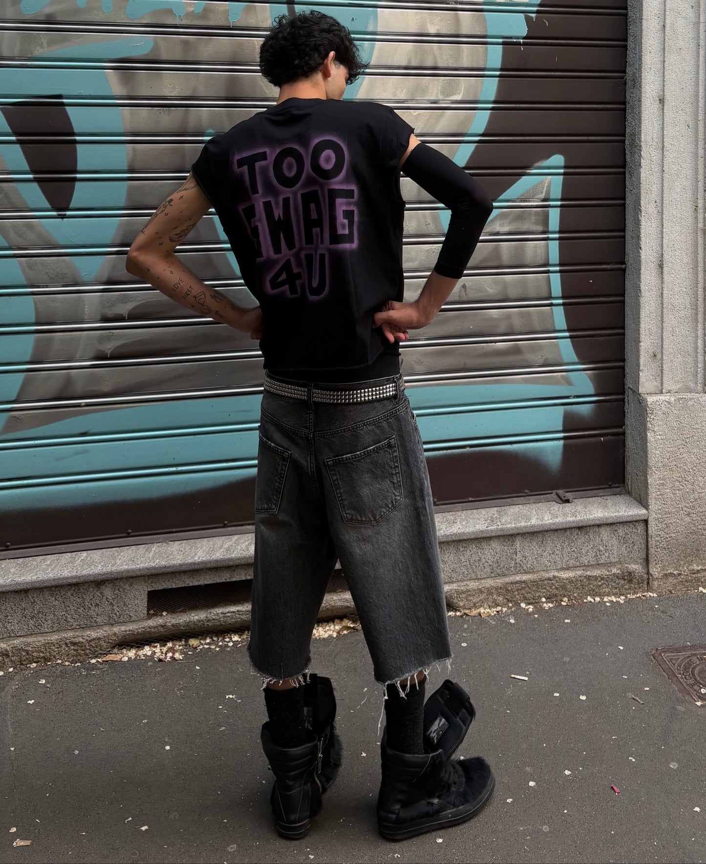 INFATUATION " Too Swag " Airbrush Tee - B/P