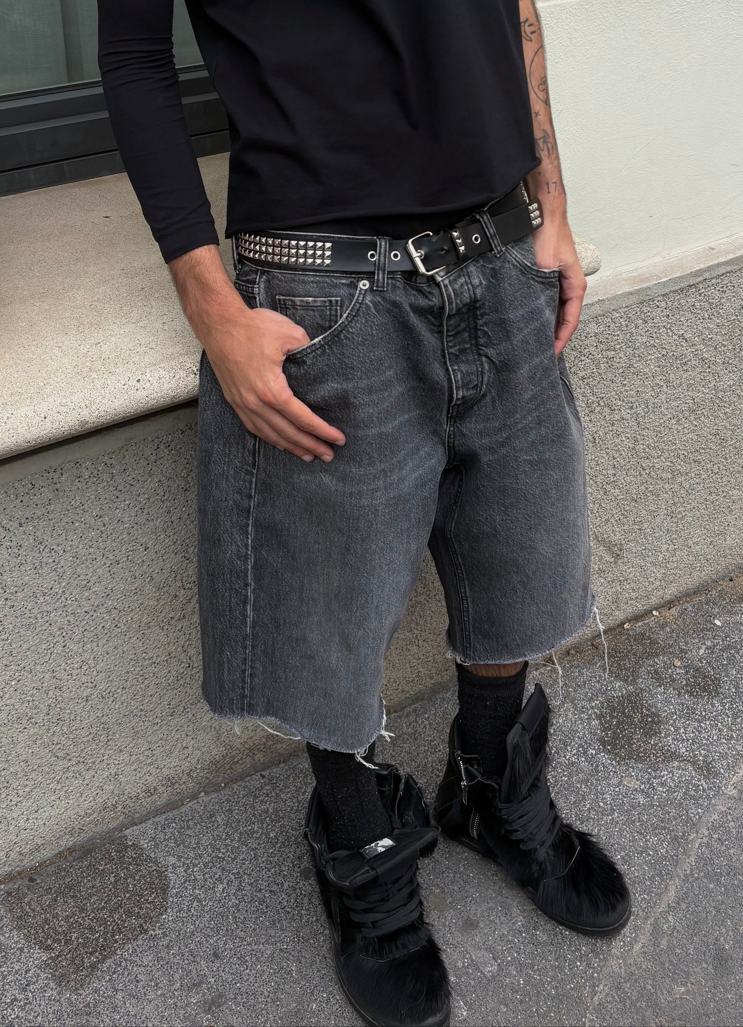 INFATUATION Everyday Jorts - Dark Grey - LAST ONE