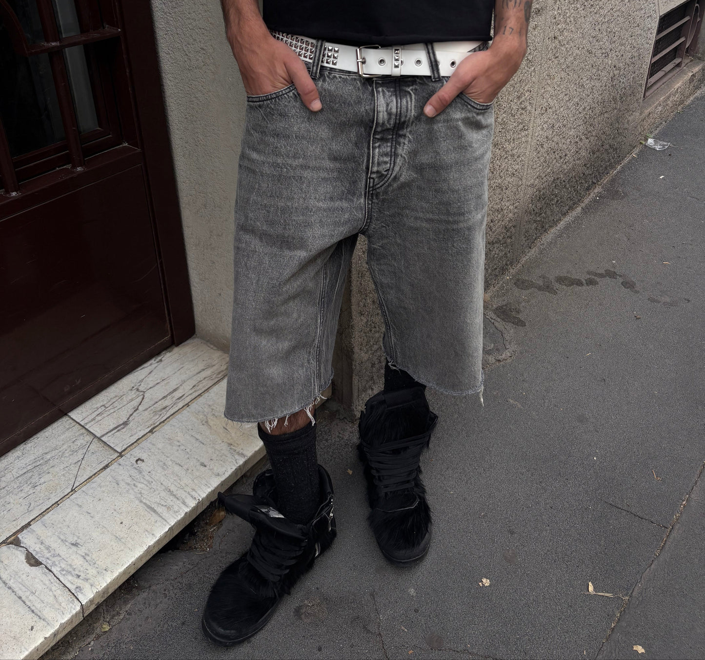 INFATUATION Everyday Jorts - Light Grey