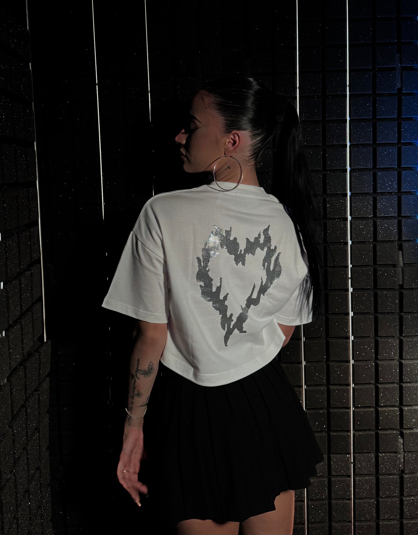 INFATUATION Flaming Tee - Crop